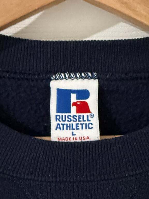 Vintage 90s Russell Athletic UCLA Sweatshirt Crew Neck Pullover Blue Sz L
