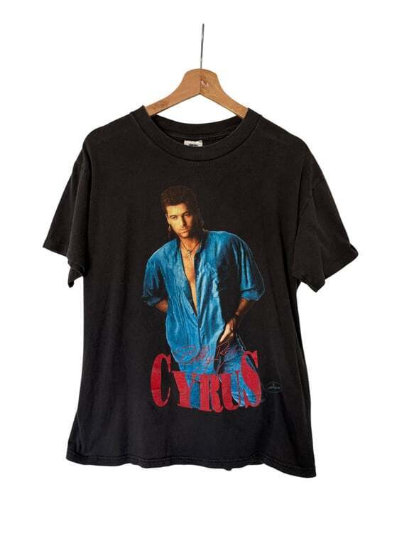 Vintage 90s Billy Ray Cyrus Promo Tour Concert T Shirt Sz L