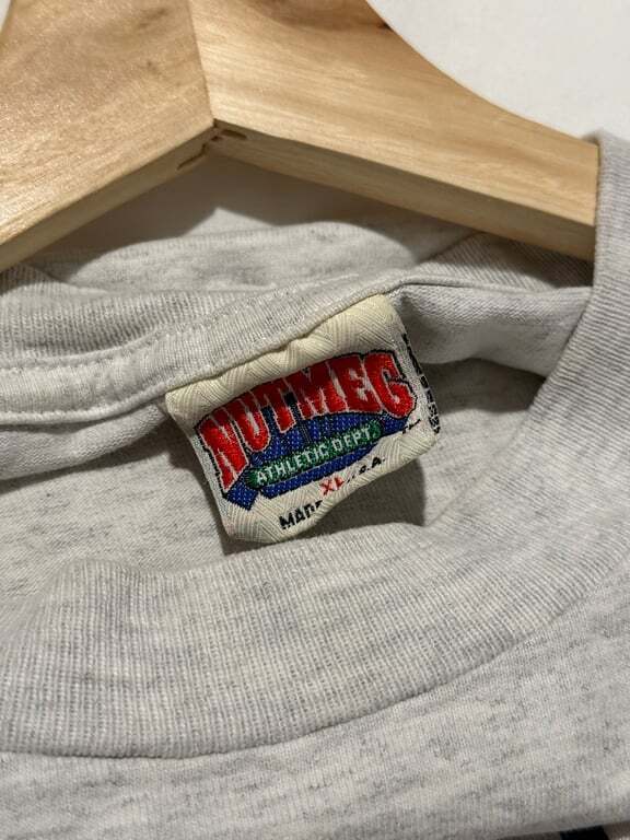 Vintage 90s New York Yankees Center Logo Embroidered Gray T-Shirt Sz XL