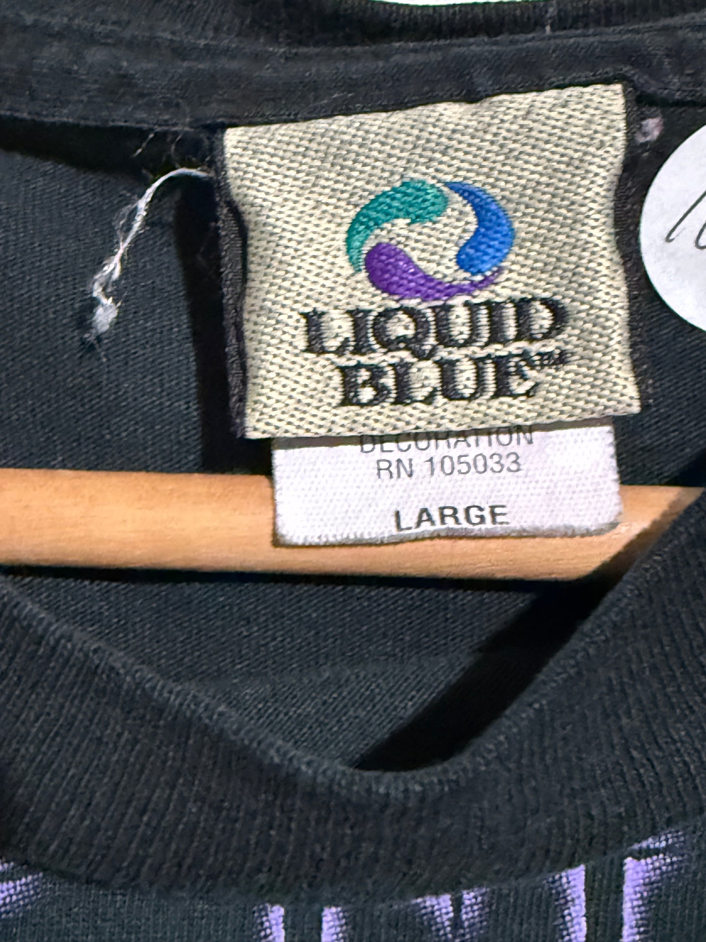 Vintage Liquid Blue Pink Floyd Dark Side of the Moon Shirt Sz L