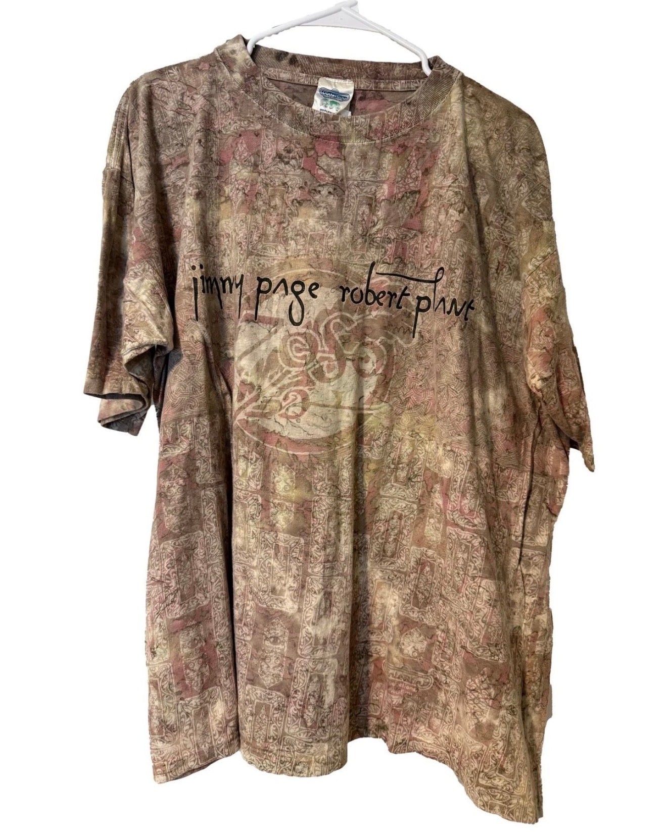 Vintage Jimmy Page Robert Plant Zoso 1995 T-Shirt XL