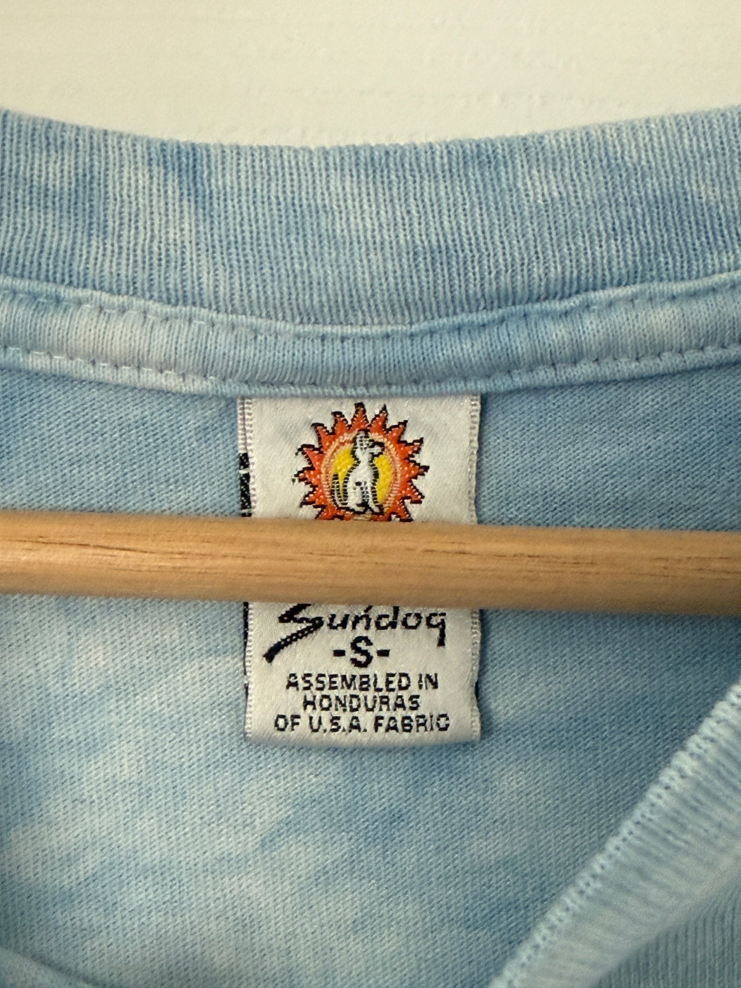 Vintage Liquid Blue Grateful Dead Scenic Tie Dye Tee S