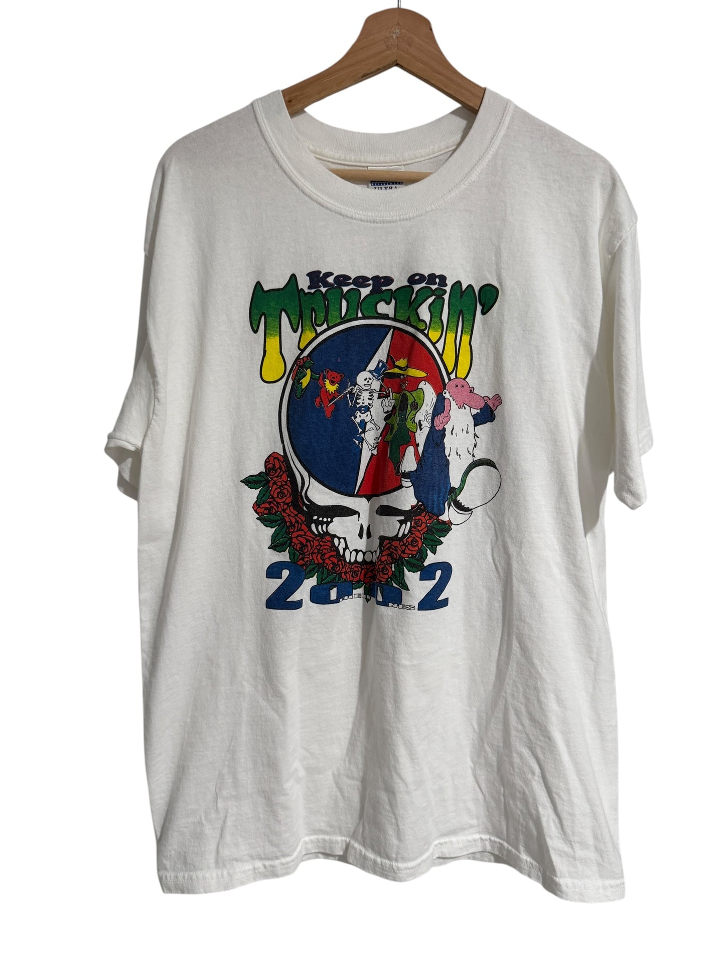 Vintage 2002 Grateful Dead Fall Tour Keep On Truckin' T-Shirt L