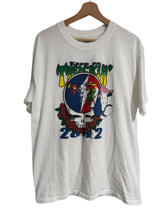 Vintage 2002 Grateful Dead Fall Tour Keep On Truckin' T-Shirt L
