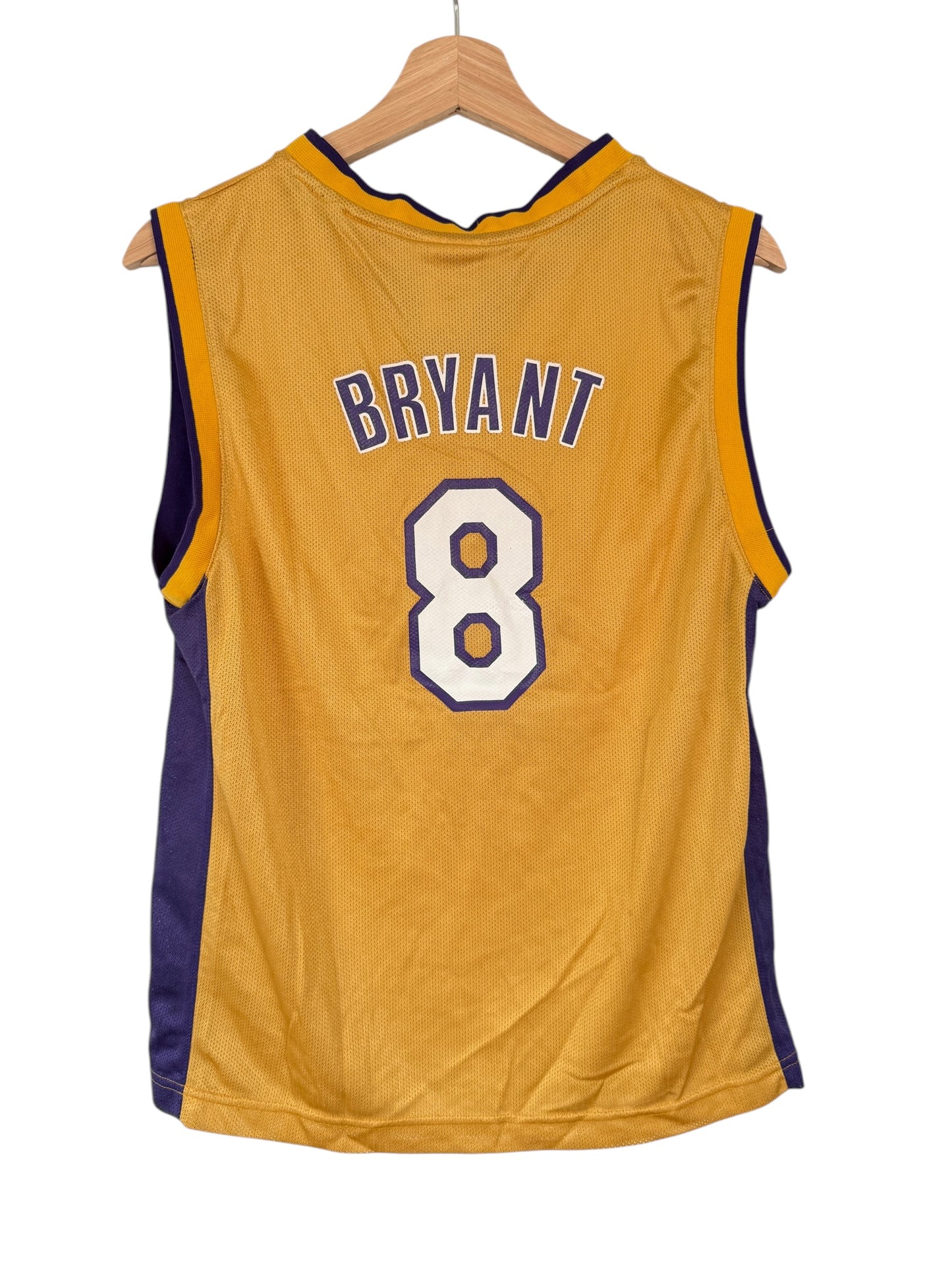 Vintage Reebok Kobe Bryant #8 Lakers Jersey Gold Kids L