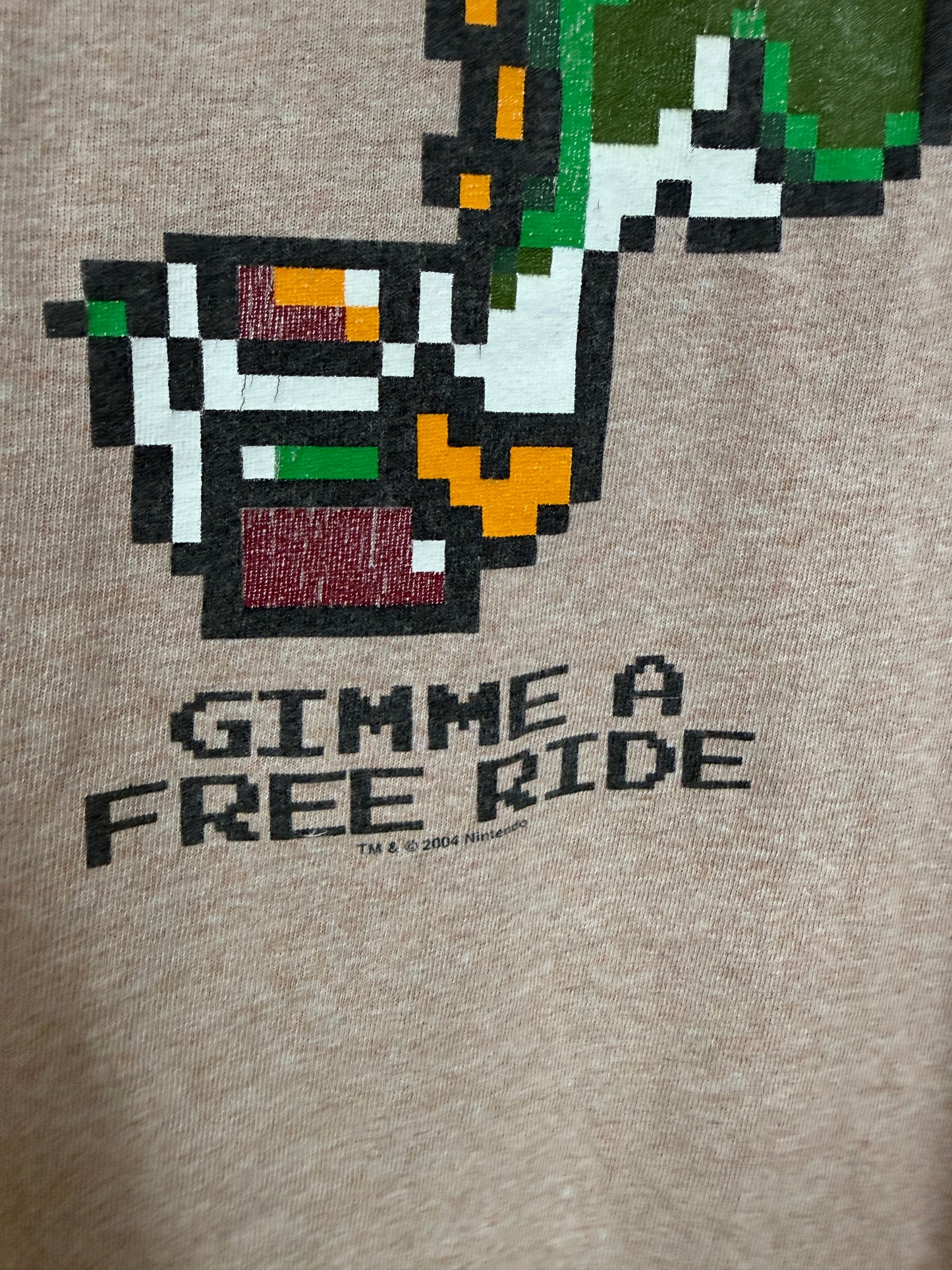 Vintage Yoshi Gimme a Free Ride Graphic Tee Black XL
