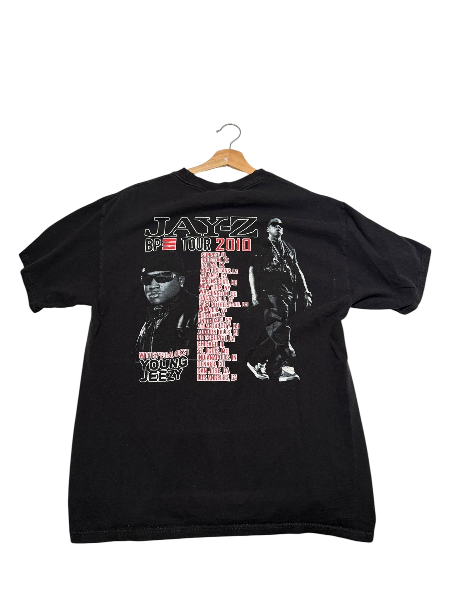 Vintage Jay Z 2010 Concert Tour T-Shirt Sz L