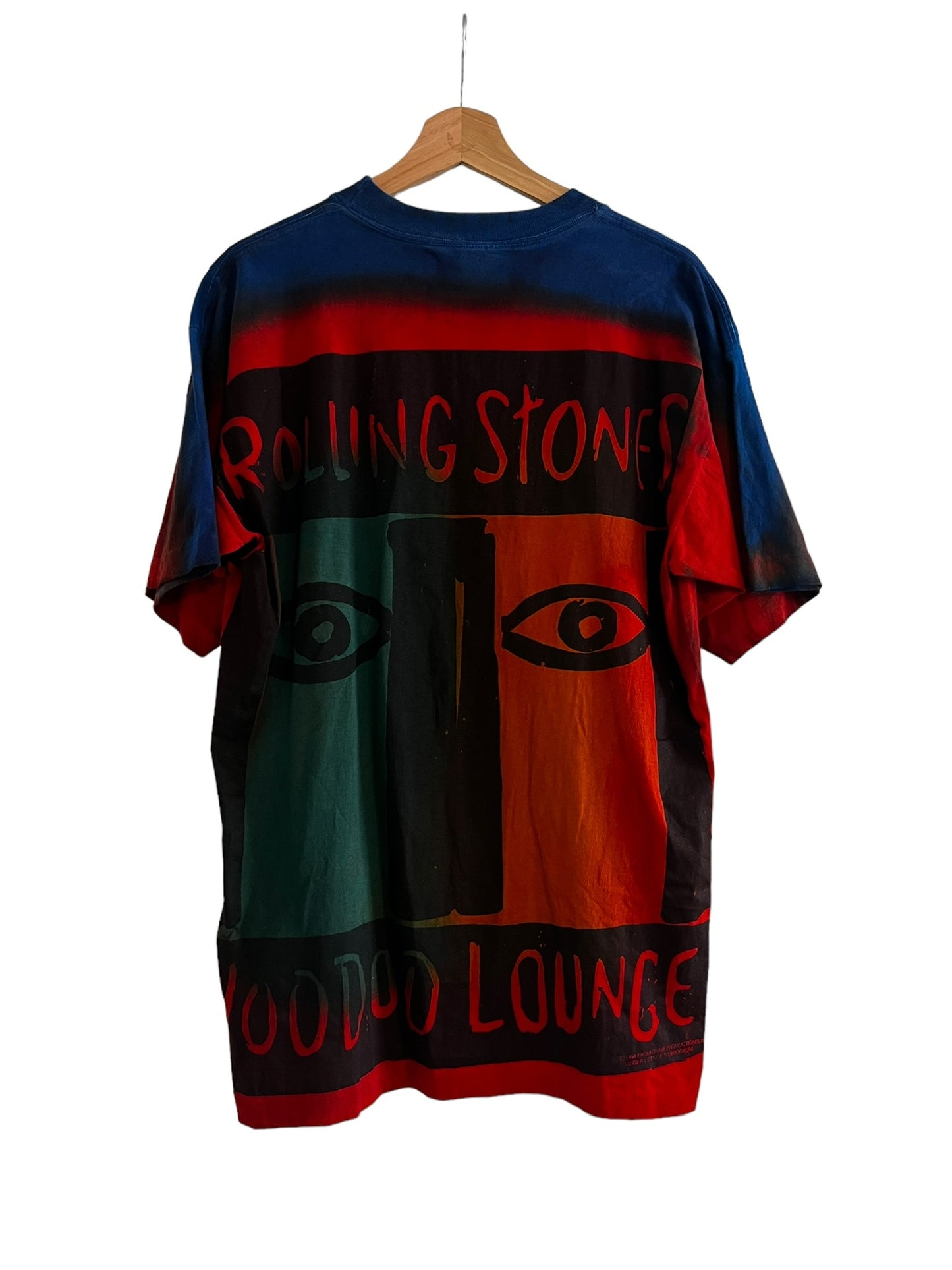 1994 Rolling Stones Voodoo Lounge Art T-Shirt Sz XL