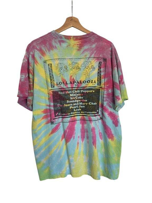 Vintage Lollapalooza '92 Tie-Dye T-Shirt Sz L