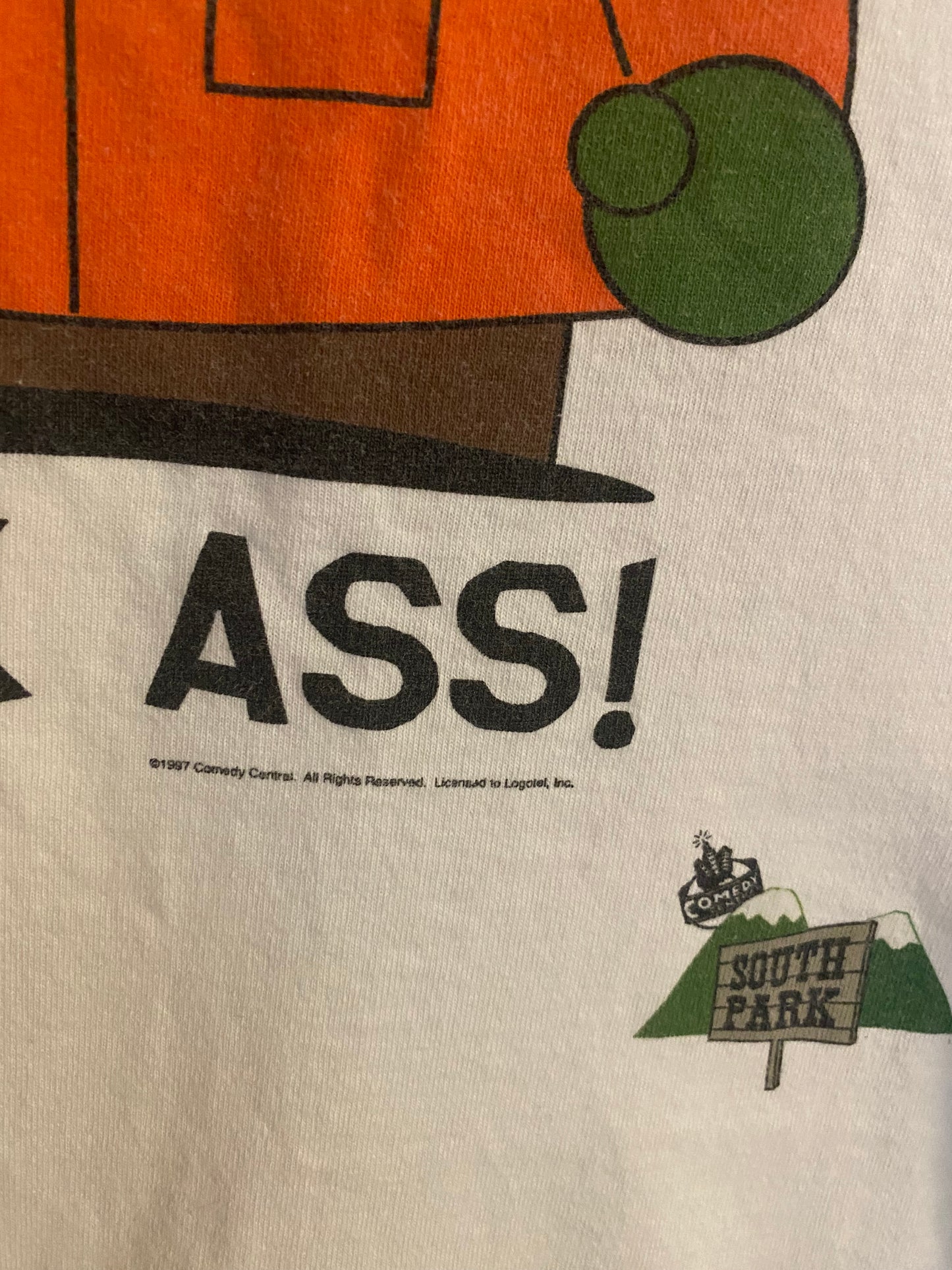 1997 South Park Kick Ass! T-Shirt Sz XL