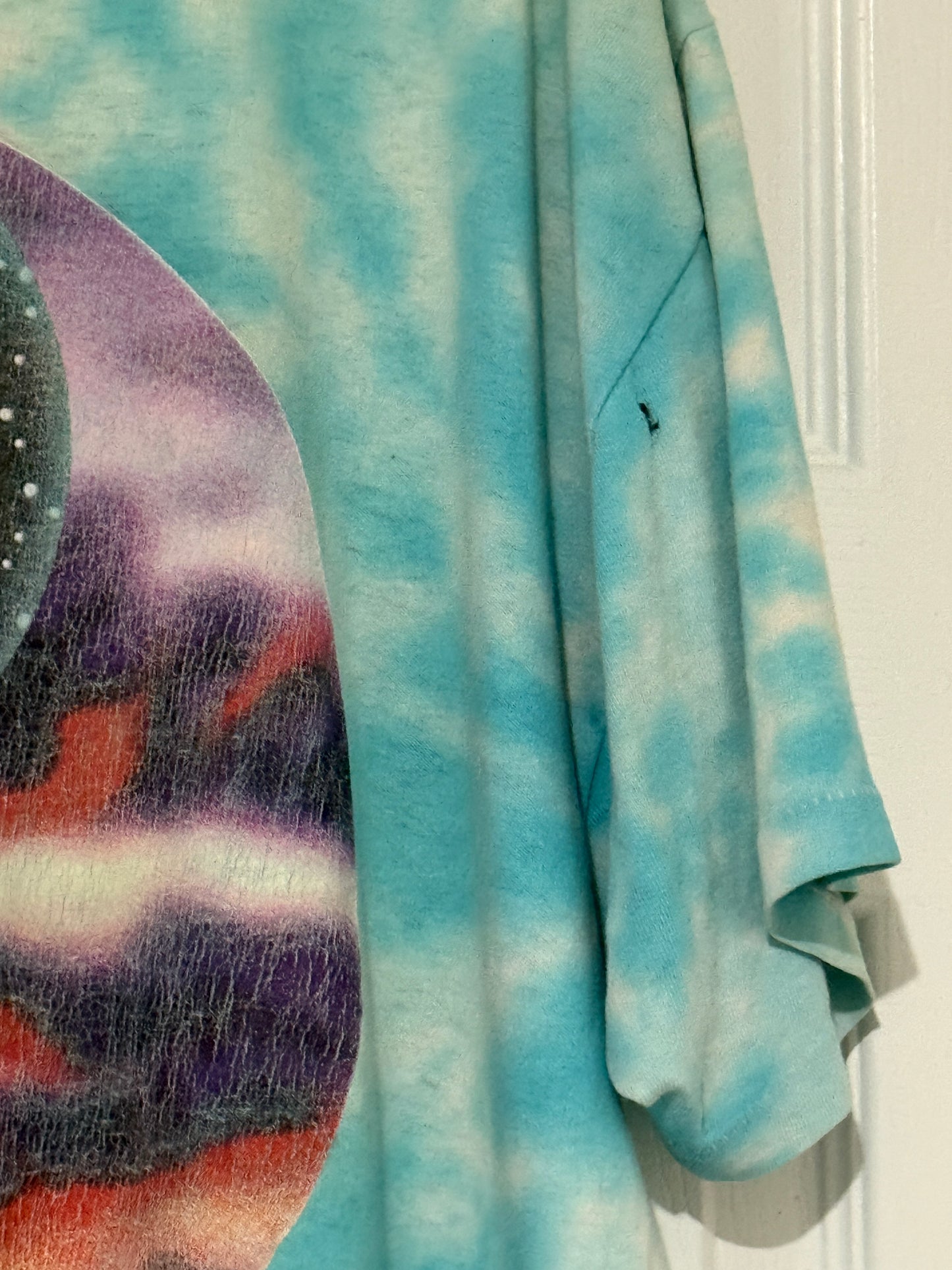Vintage 1995 Tammy Schatz Sun & Moon Yin Yang Tie Dye T-Shirt Sz XL
