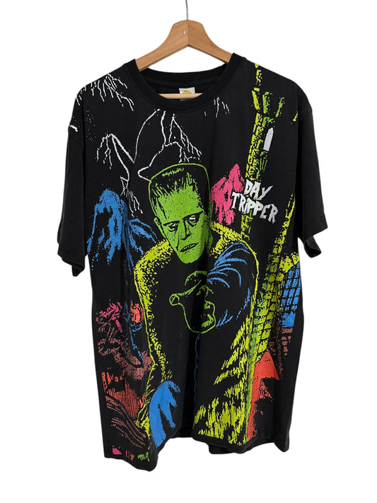 Vintage 1991 Universal Studios Frankenstein Day Tripper NeonT-Shirt XXL