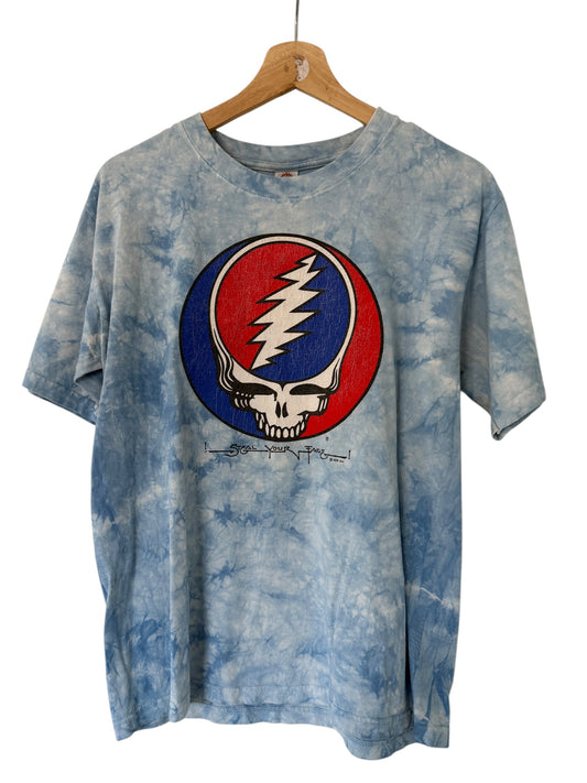 Vintage Liquid Blue Grateful Dead Scenic Tie Dye Tee S