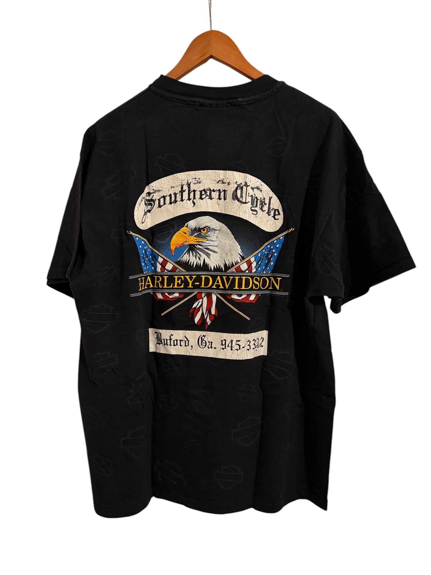 Vintage 90s Harley-Davidson AOP T-Shirt GA XL