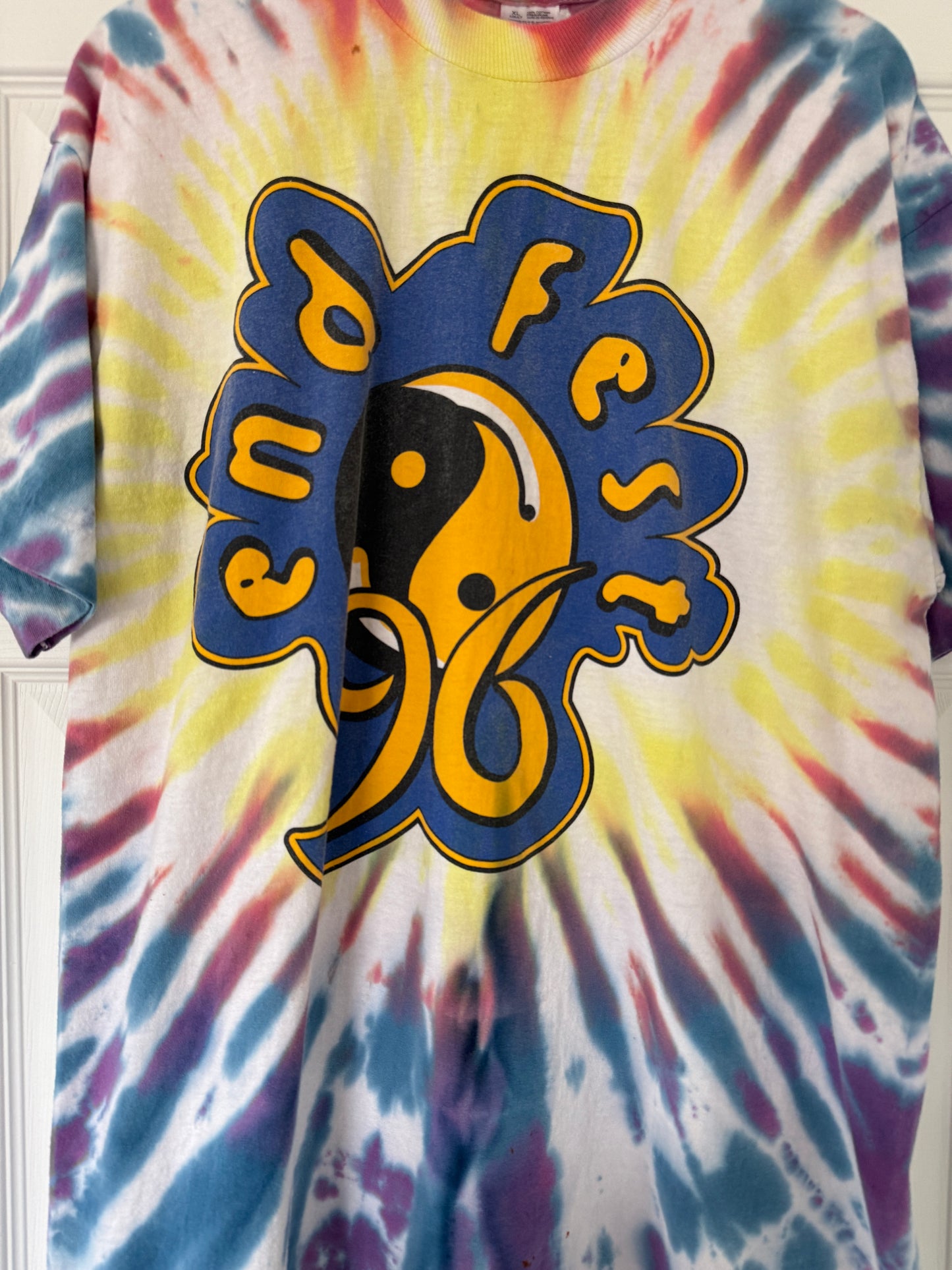1996 End Fest Tie Dye T-Shirt Sz XL