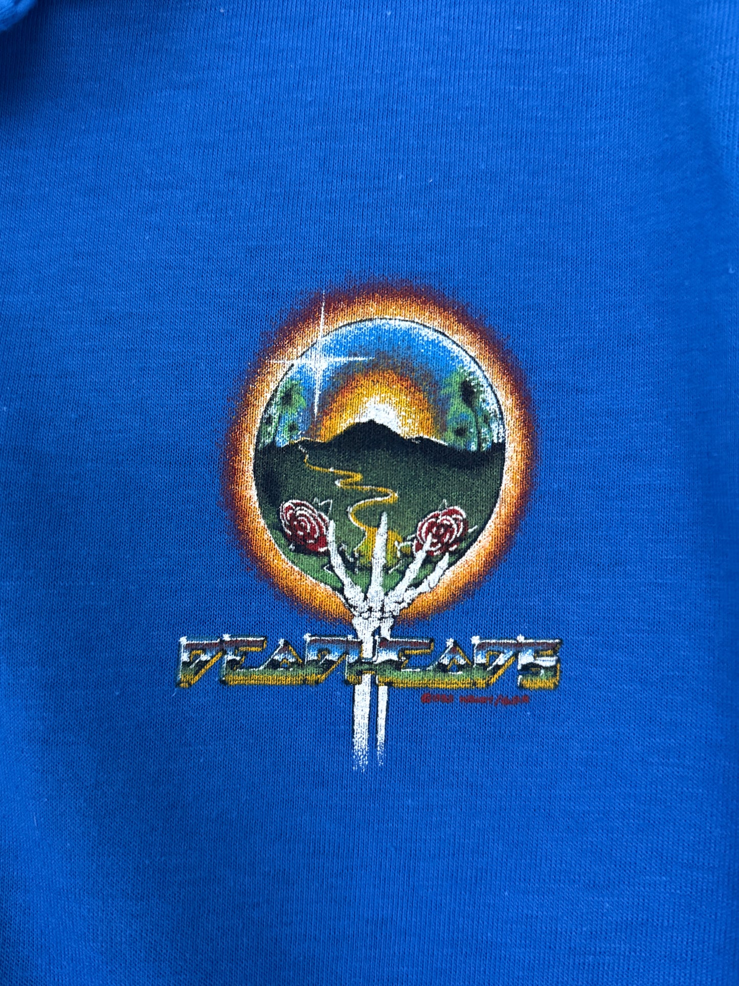Vintage 1983 Grateful Dead Deadheads Hanes Polo Shirt L