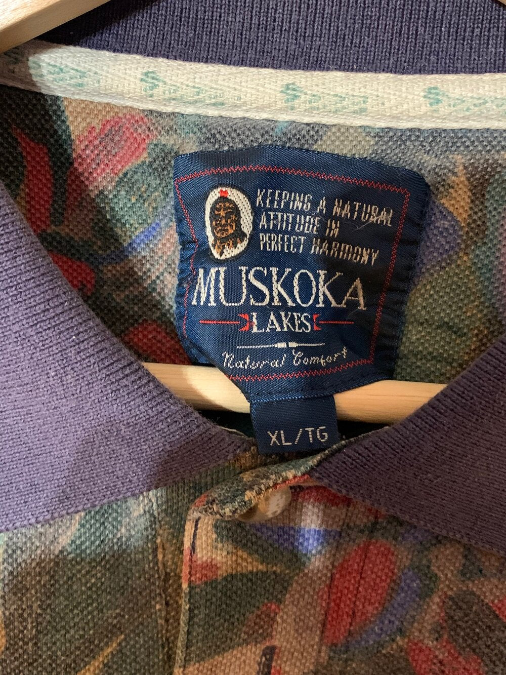 Muskoka Lakes 90s Floral Polo