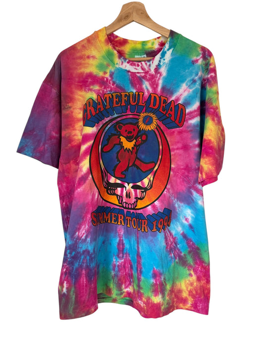 Vintage Grateful Dead Summer Tour 1994 Tie Dye Tee 2XL