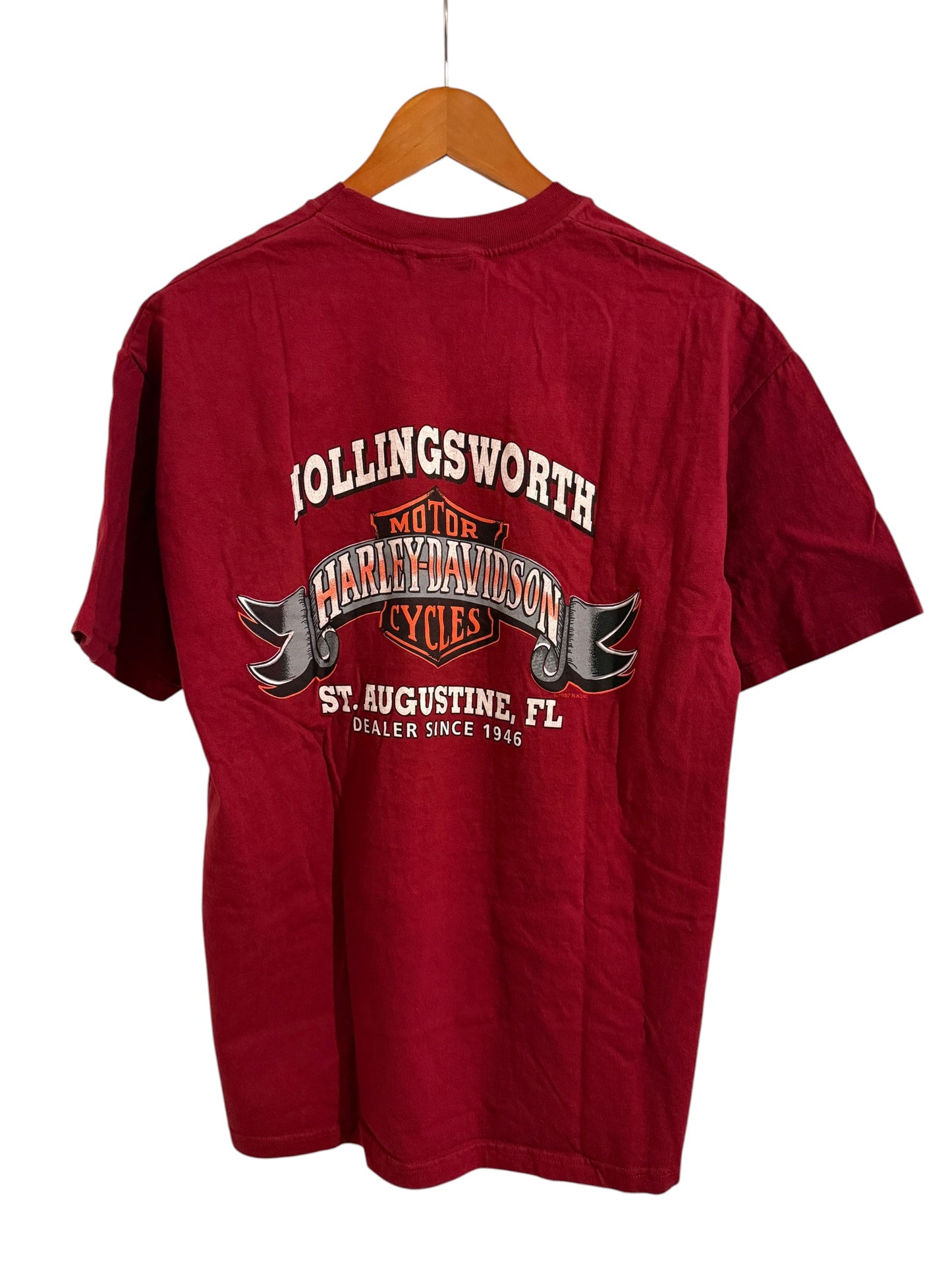 Harley-Davidson St. Augustine FL T-Shirt Maroon XL
