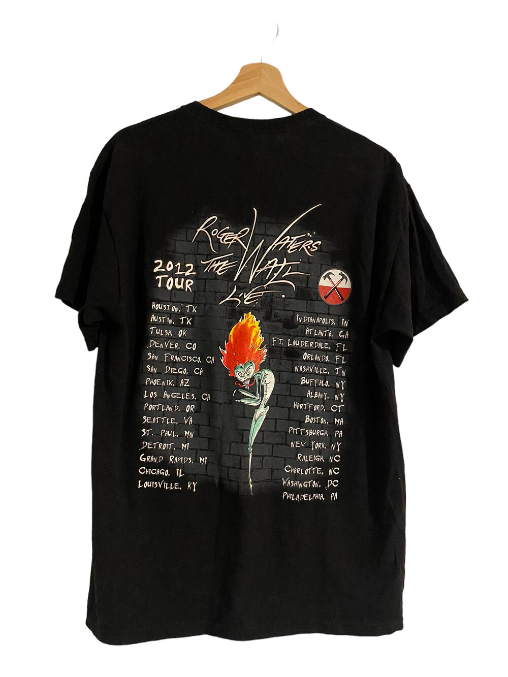 2012 Roger Waters The Wall Tour T-Shirt