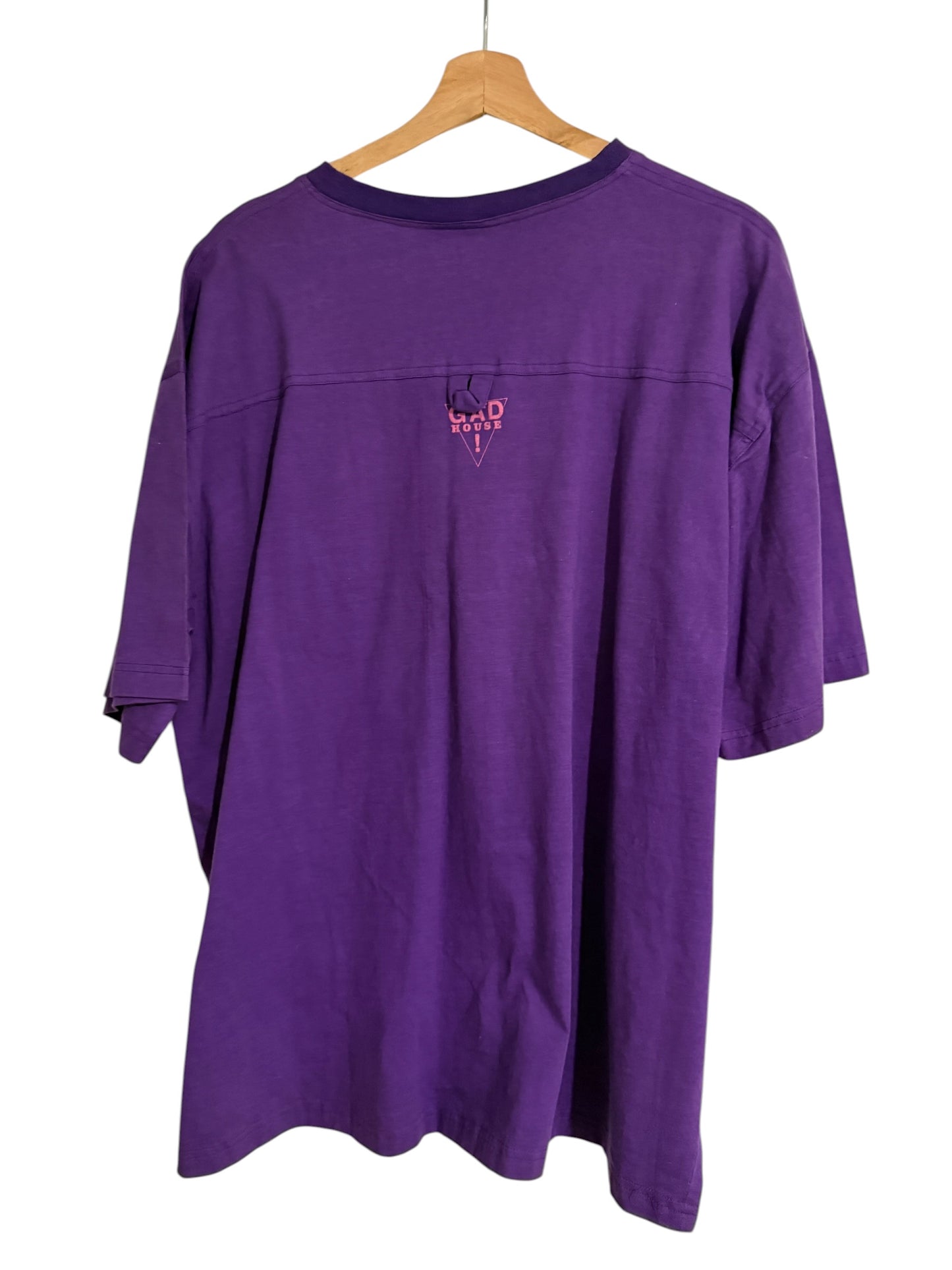 Vintage 1990 Guard House Bali Indonesia G'A'D Graphic T-Shirt Purple