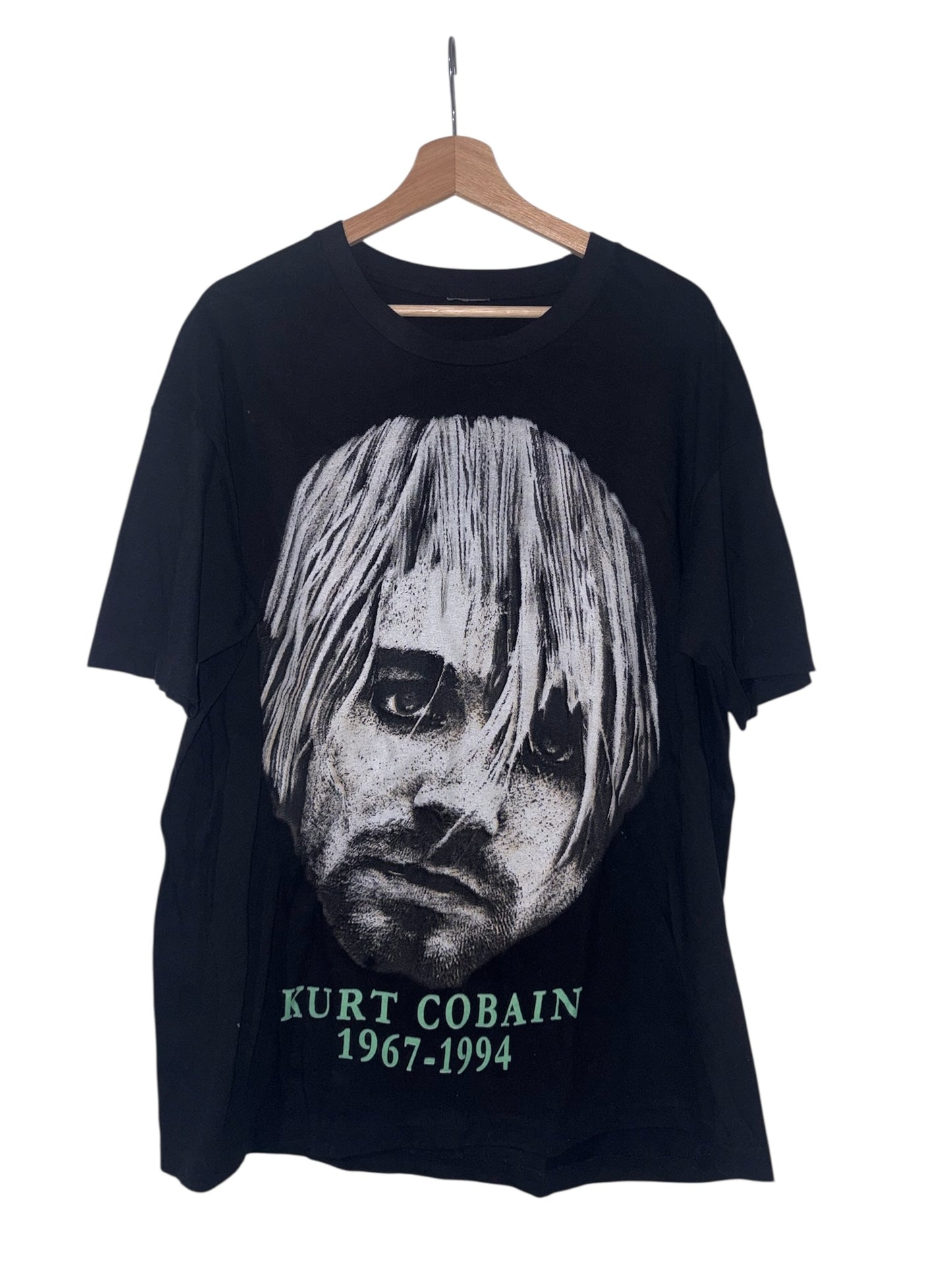 Vintage 90s Kurt Cobain 1967-1994 Tribute T-Shirt Sz XL