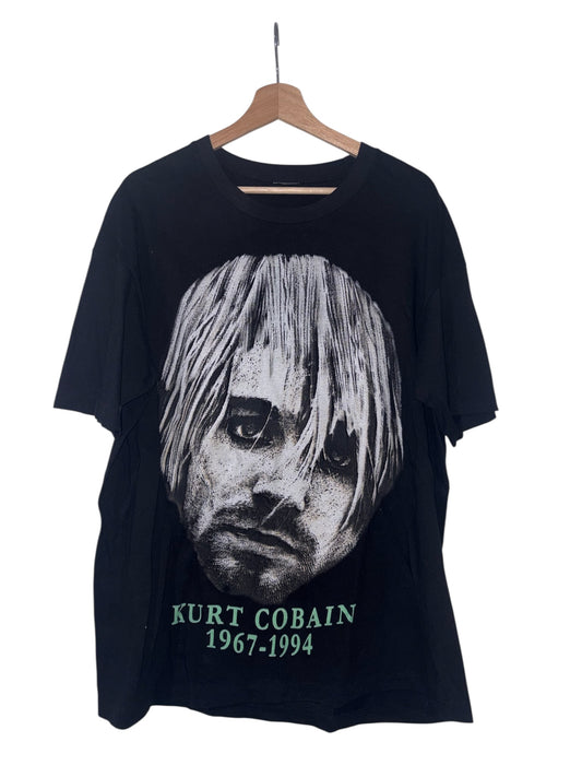Vintage 90s Kurt Cobain 1967-1994 Tribute T-Shirt Sz XL